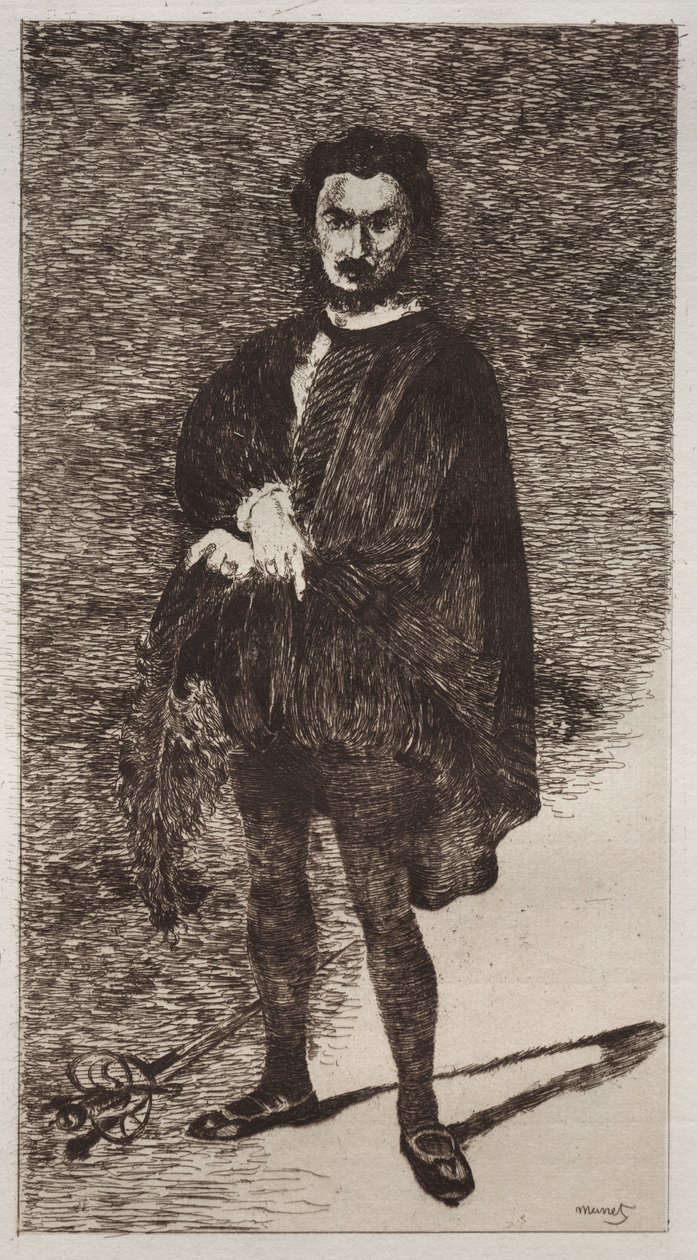 trajik aktör. by Édouard Manet