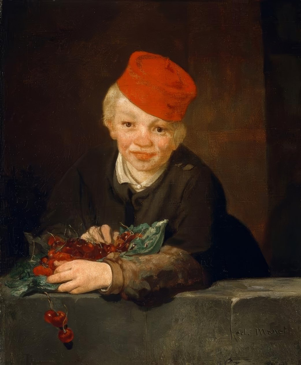 kiraz çocuk by Édouard Manet