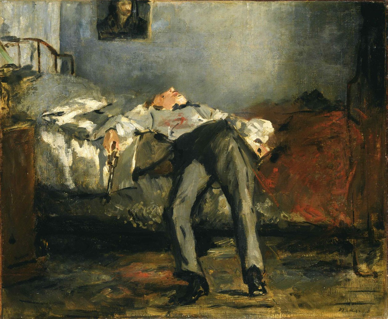 İntihar, 1877 civarı. by Édouard Manet