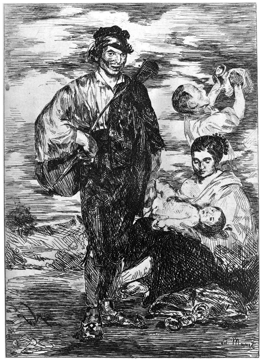 Les Gitanos, Çingeneler, c1850-1880 1924 by Édouard Manet