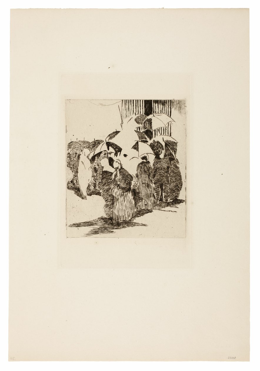Kasap Önünde Sıra by Édouard Manet