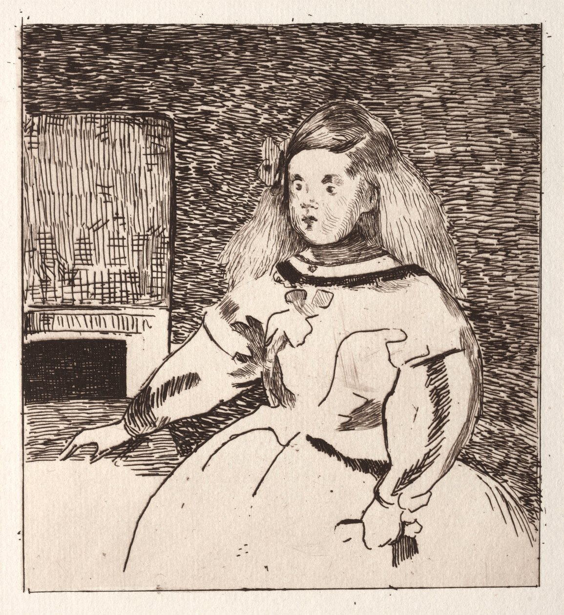 Ben bebek Marguerite. by Édouard Manet