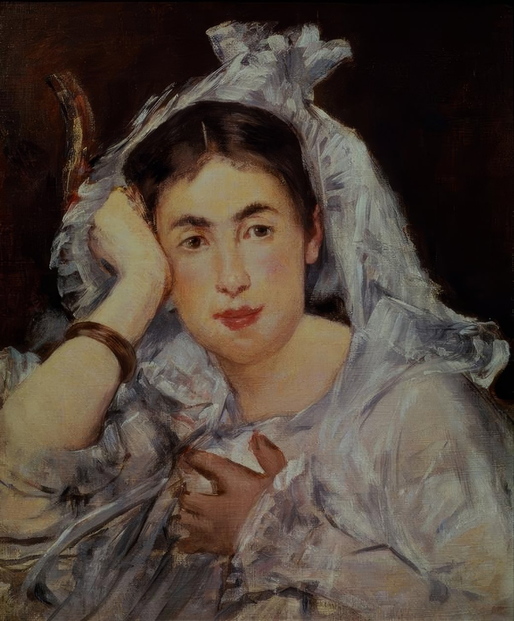 Bir başlık ile Marguerite de Conflans by Édouard Manet