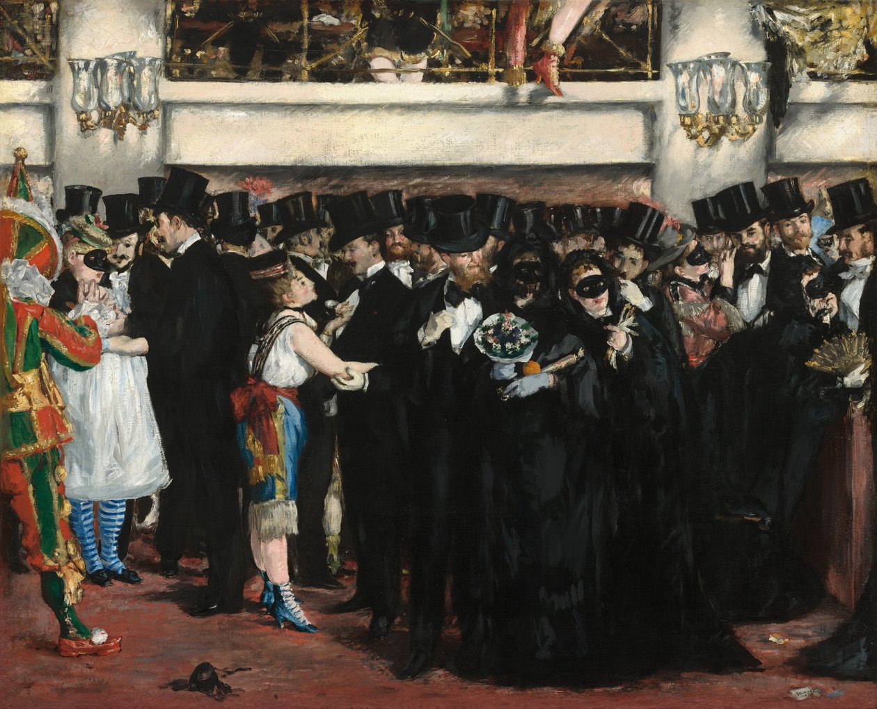 Operada maskeli balo by Édouard Manet