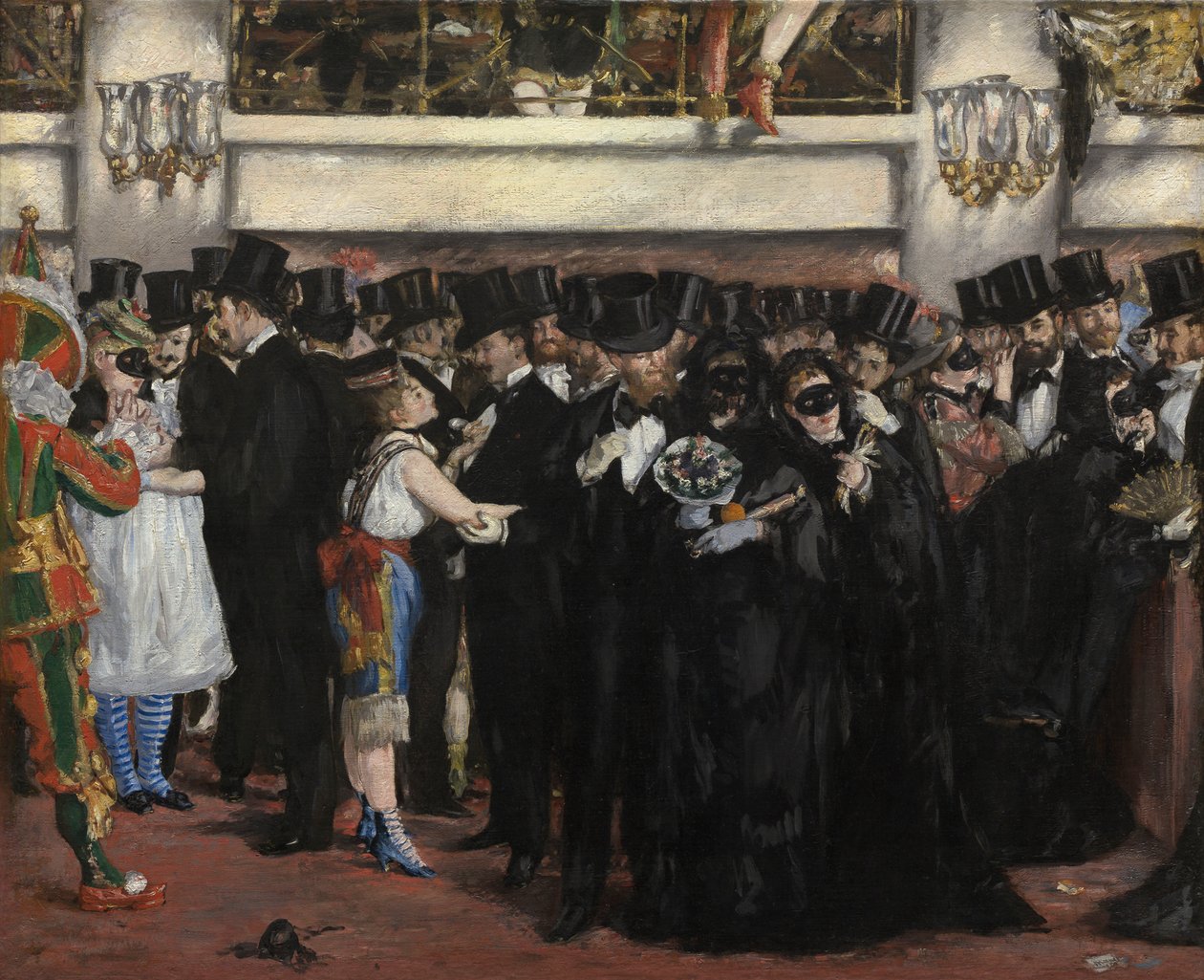 Operada maskeli balo by Édouard Manet