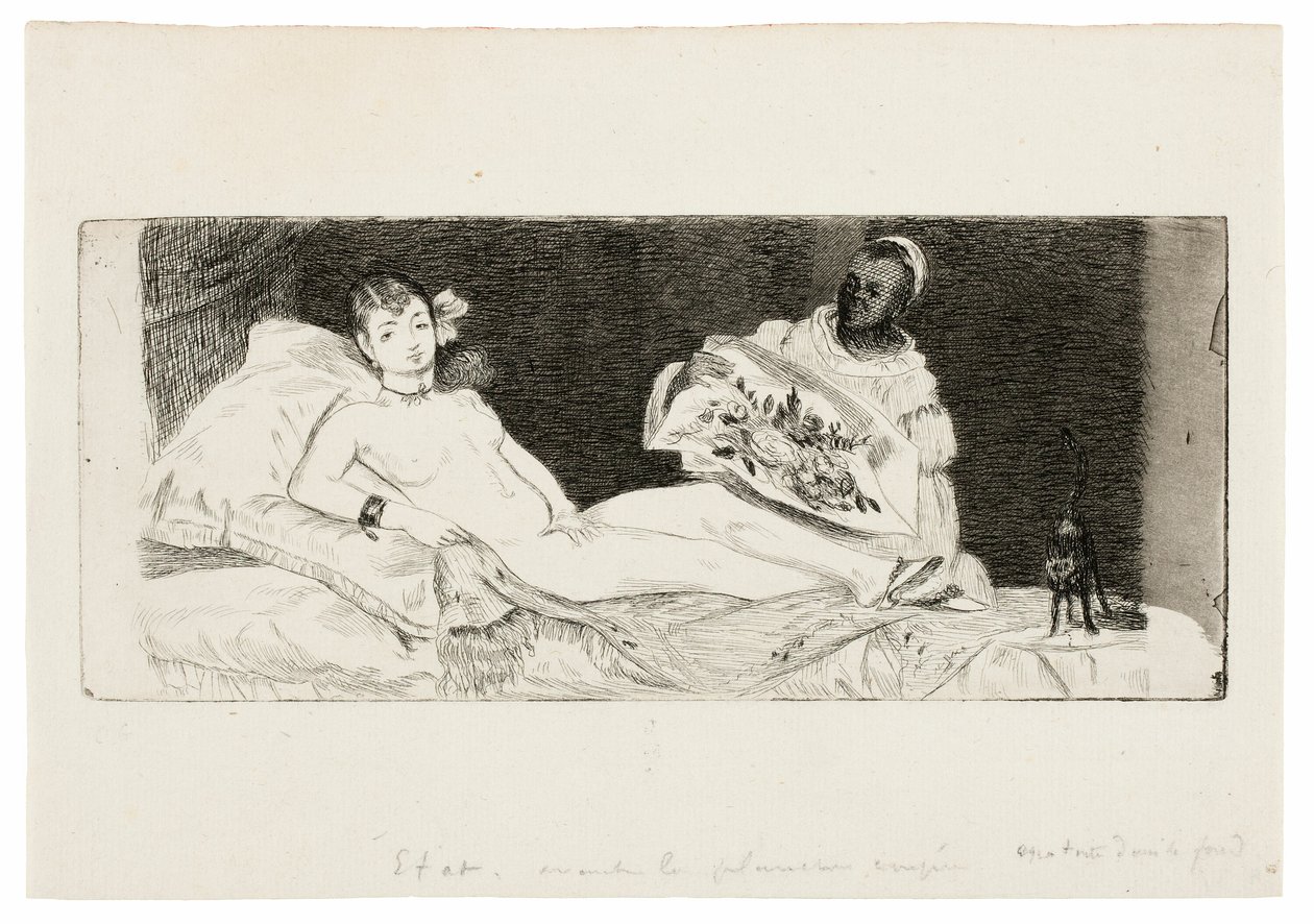 Olympia (yayınlanmış plaka) by Édouard Manet