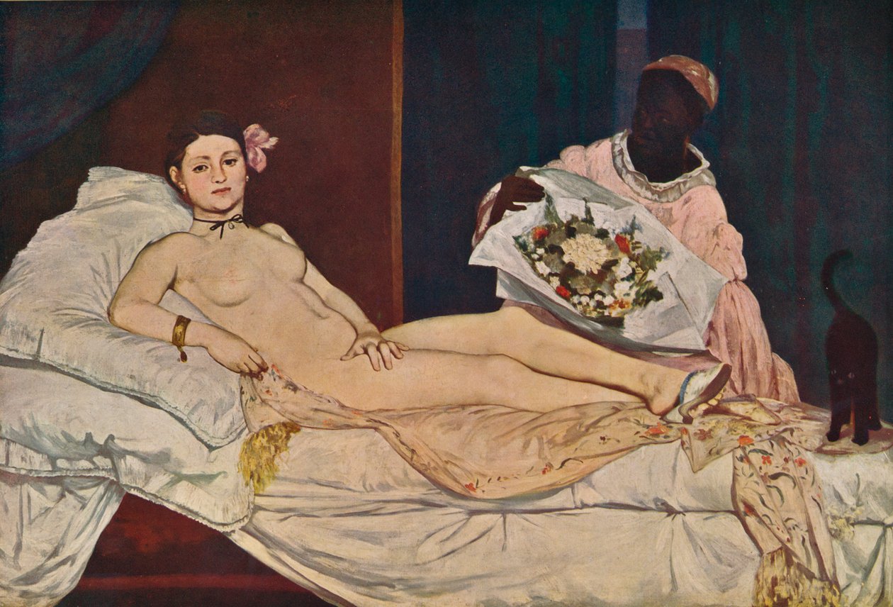 olimpiya, 1863 by Édouard Manet