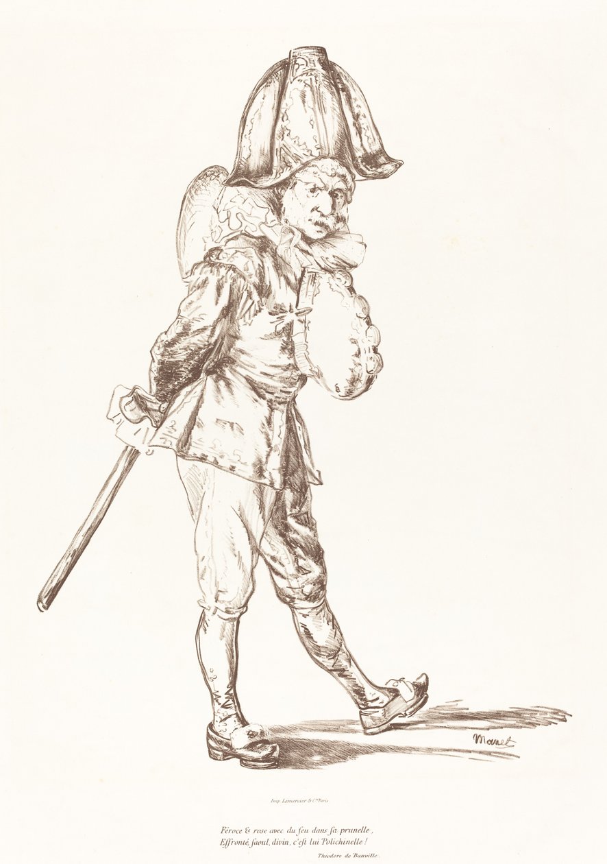 Punchinello by Édouard Manet