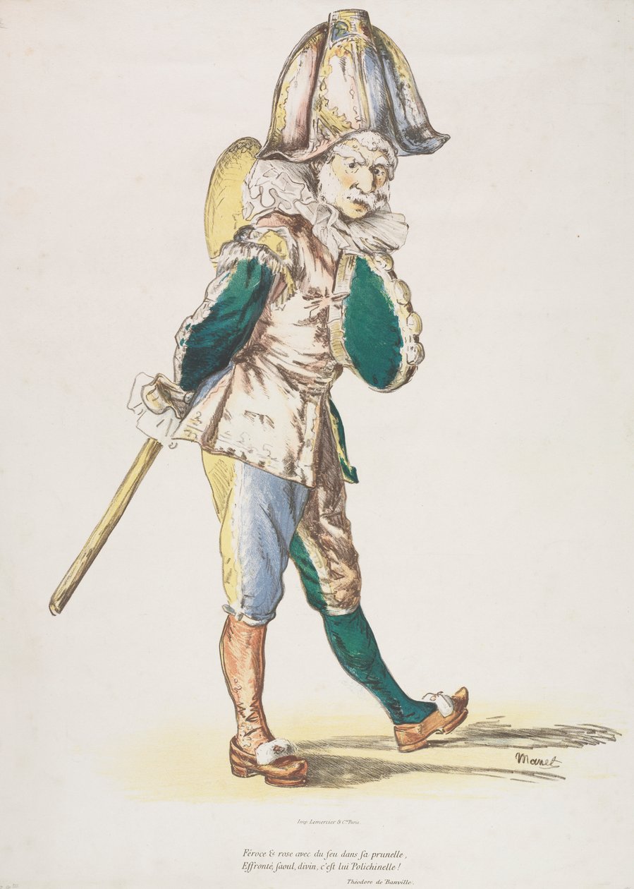 Punchinello by Édouard Manet