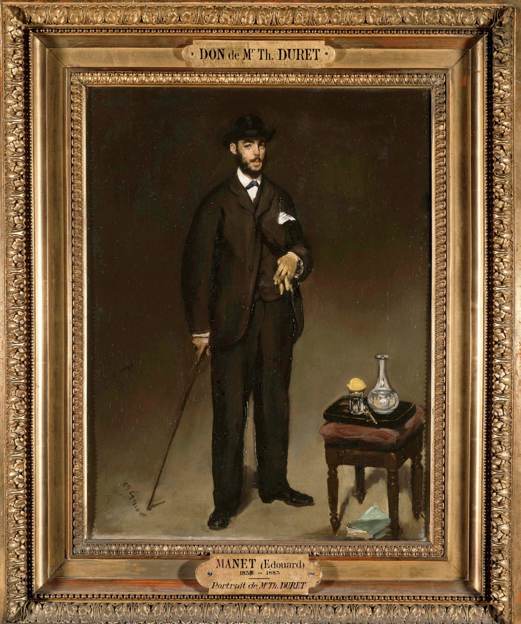 Portre ve Theodore Duret (1838-1927), koleksiyoncu ve sanat eleştirmeni Resim, Edouard Manet (1832-1883) 1868 Güneş. 0,43x0,35 m Paris, musee du petit palais - Koleksiyoncu ve sanat eleştirmeni Theodore Duret