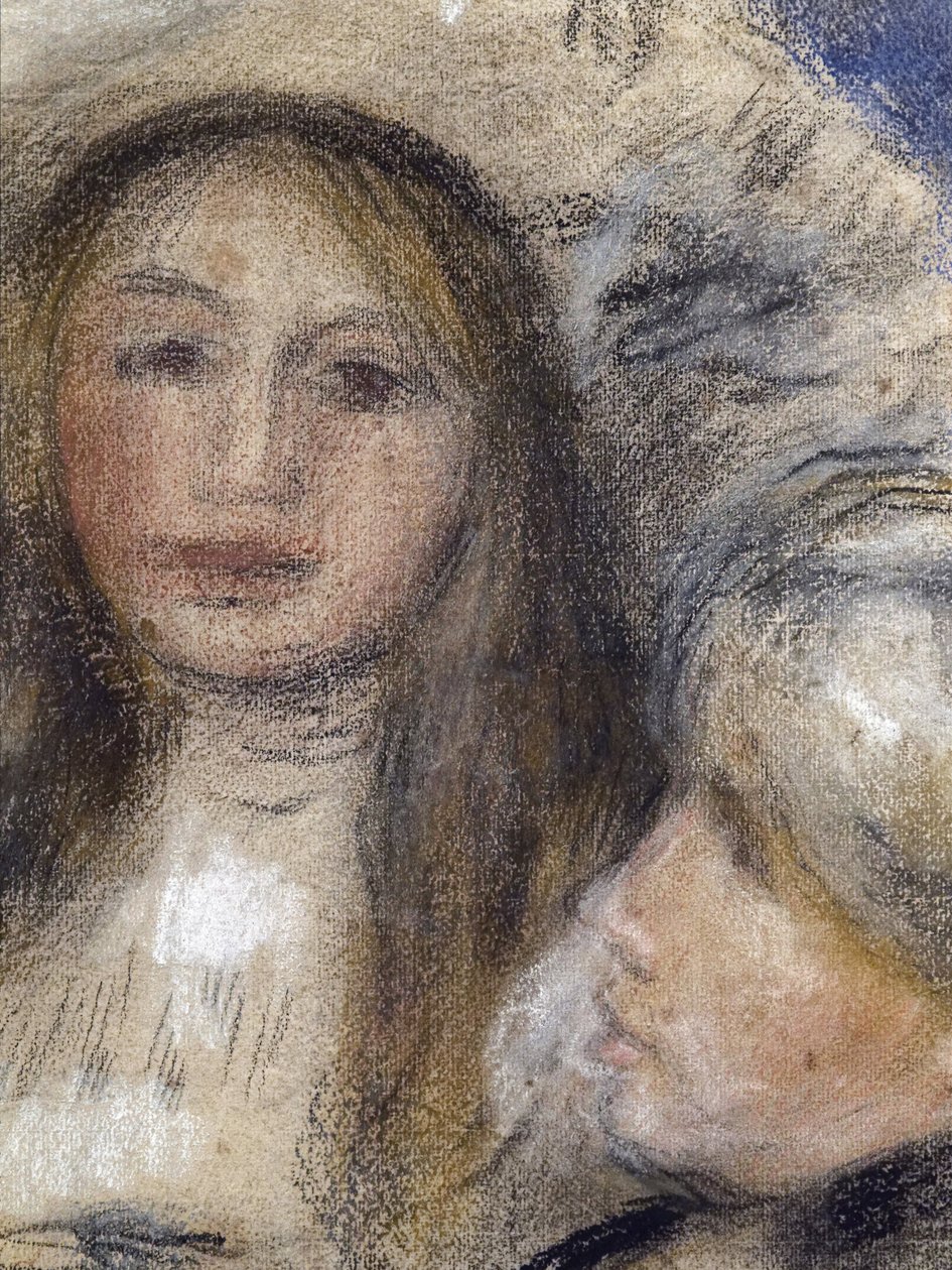 Berthe Morisot (1841-1895) ve kızının (Julie Manet) portresi by Édouard Manet