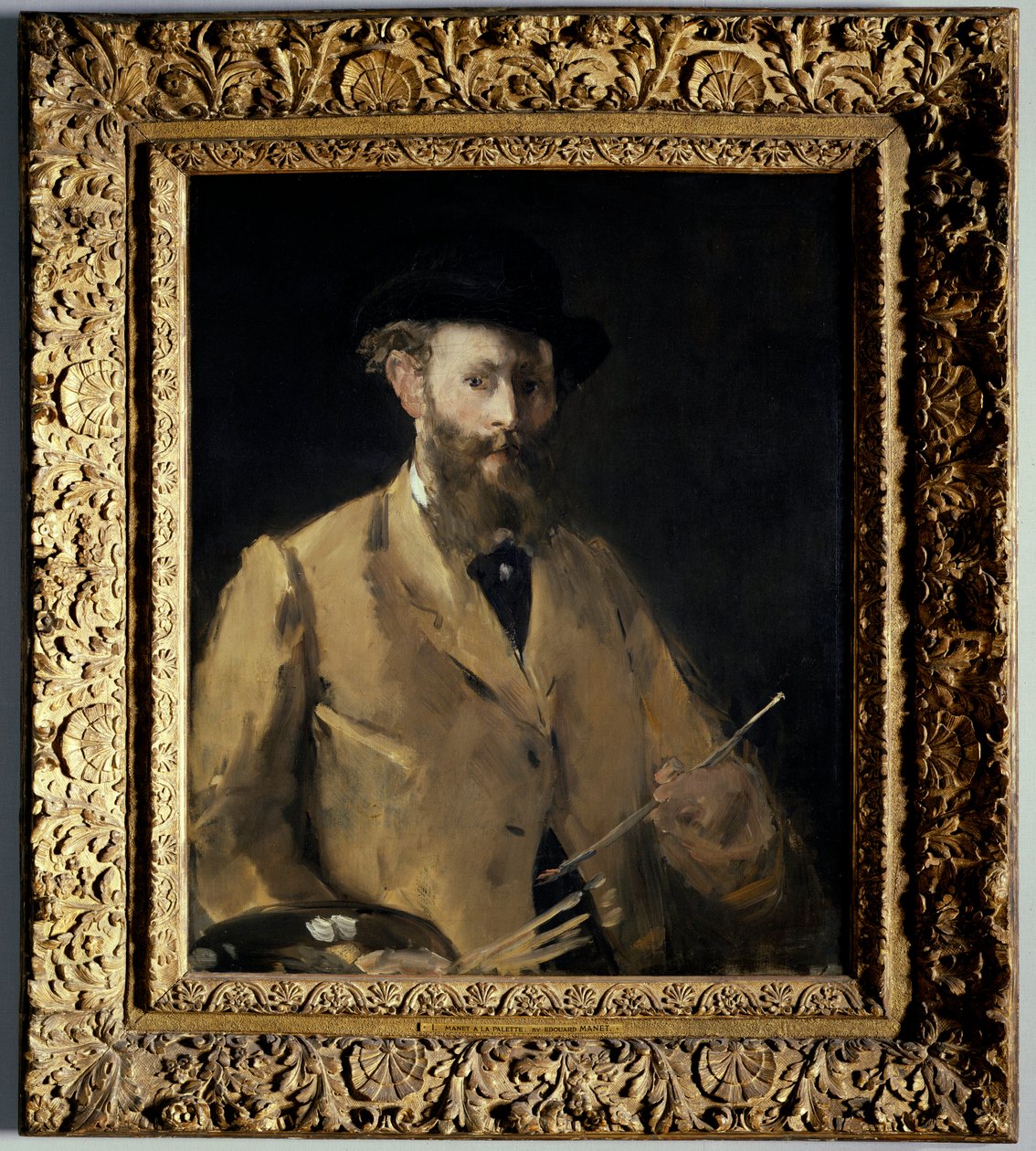 Paletli otoportre Resim Edouard Manet (1832-1883) 1879 Özel koleksiyon by Édouard Manet