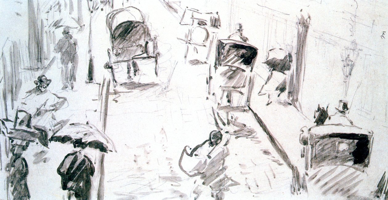 Sokak Sahnesi, c1850-c1883 by Édouard Manet