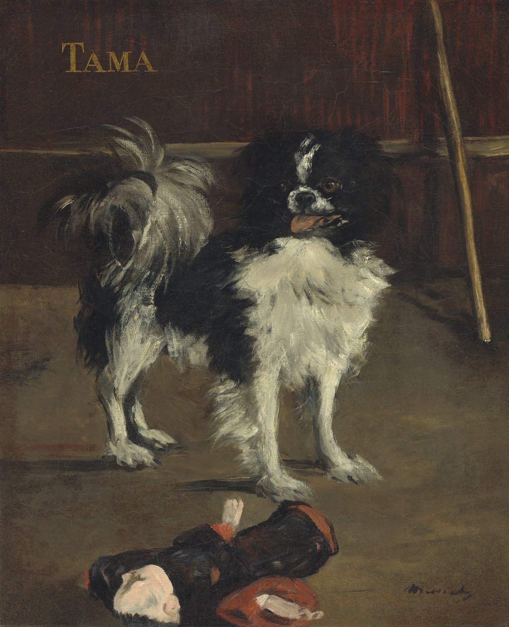 Tama, Japon Köpeği, 1875 dolayları (tuval üzerine yağlı boya) by Édouard Manet
