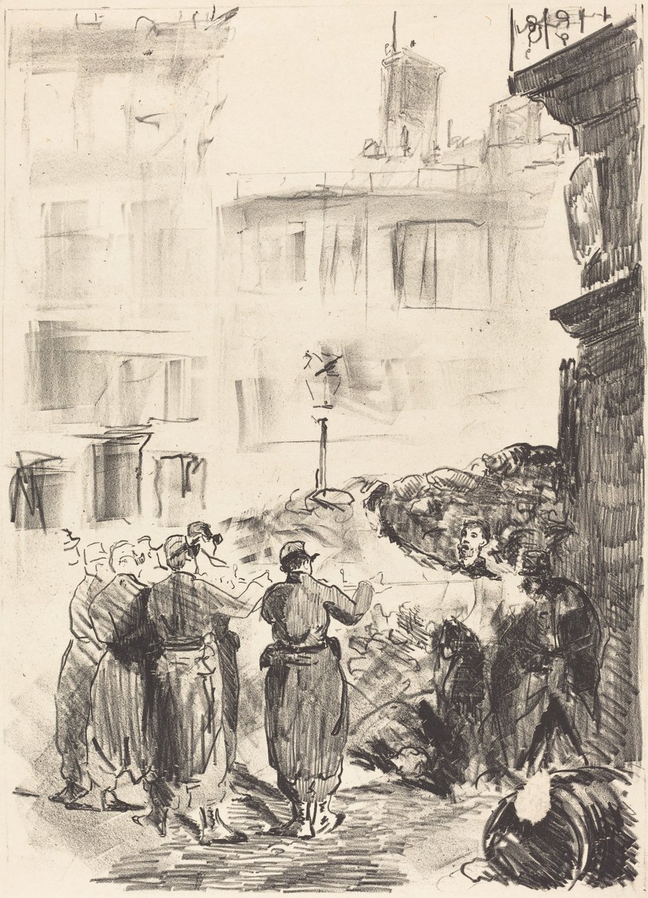 Barikat (La barikat) by Édouard Manet