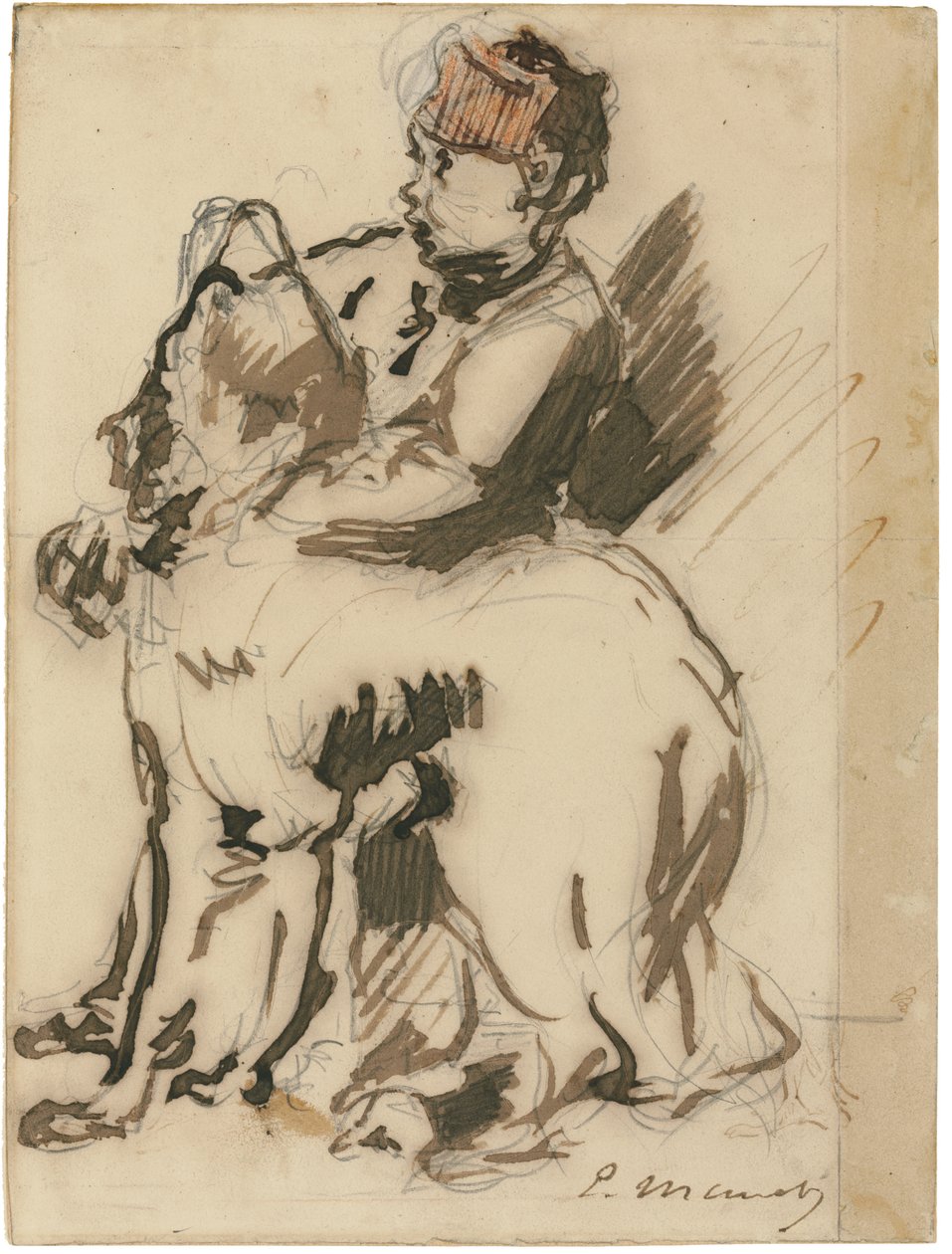 Çocuk ve Köpek by Édouard Manet