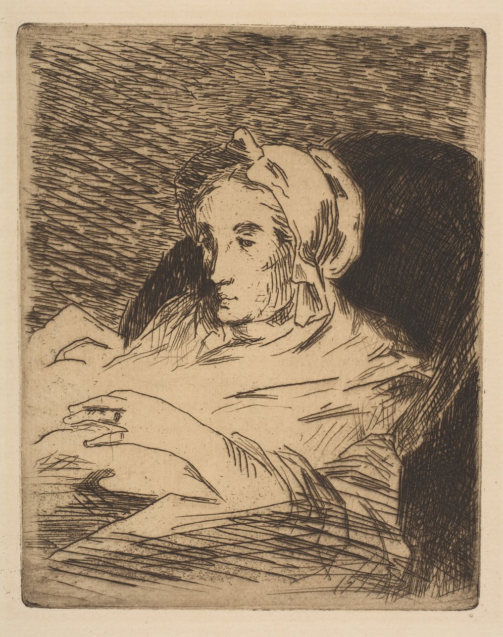 İyileşen Suzanne Manet, 1879-81. by Édouard Manet