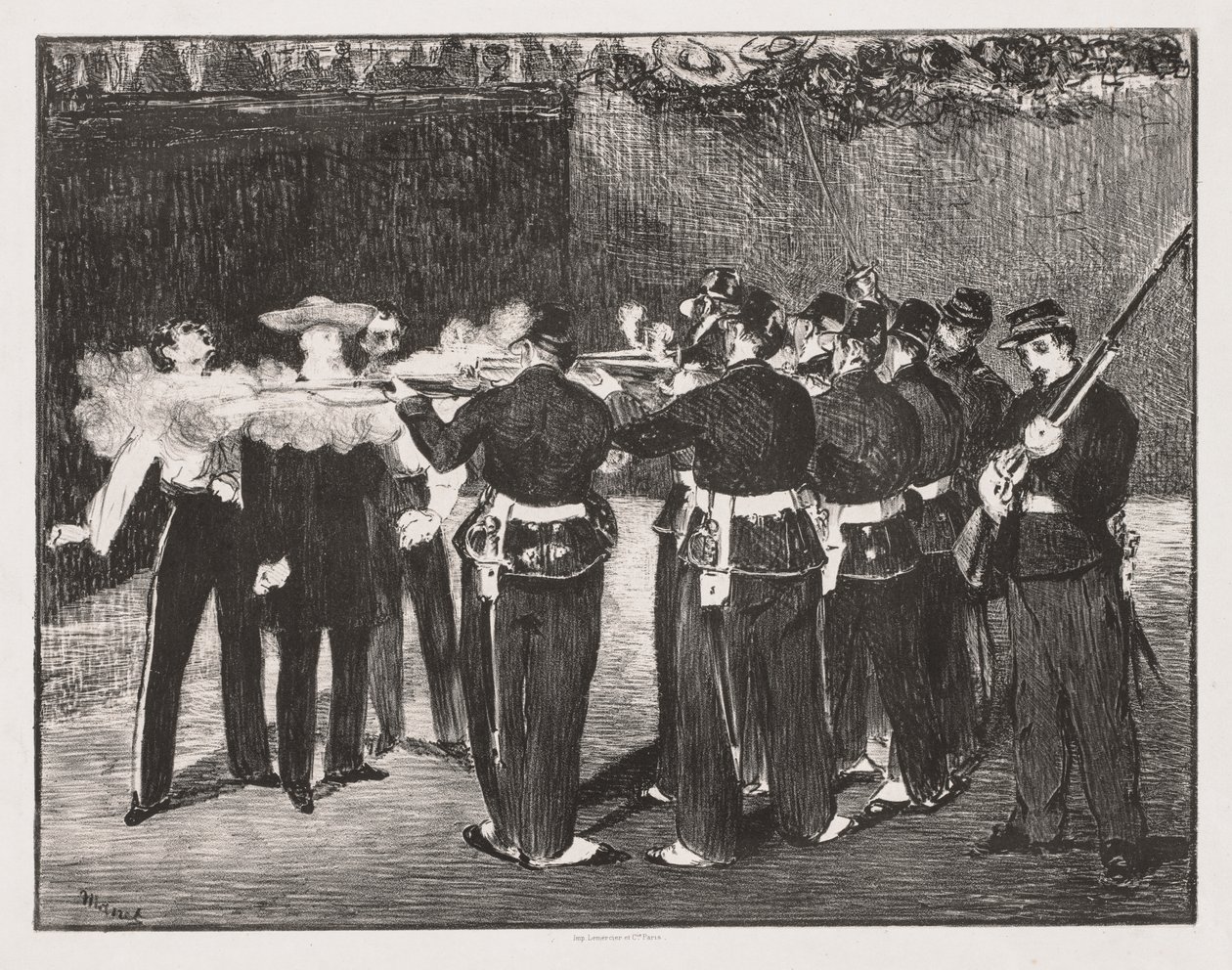 İmparator Maximilian'ın İnfazı by Édouard Manet