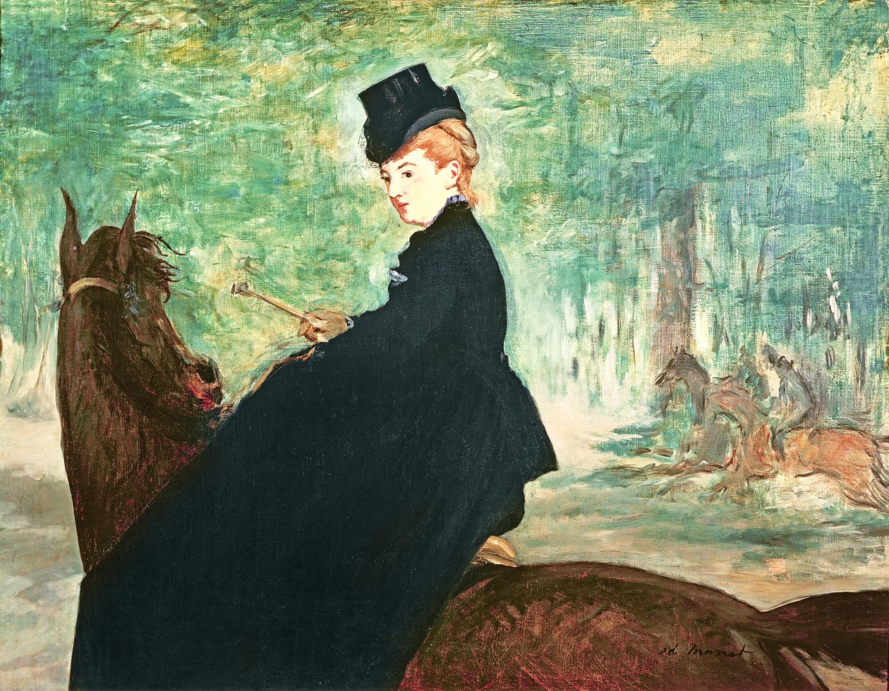 Kubilay Han (1214-94) Avcılık, Yuan hanedanı (ipek üzerine mürekkep ve renk) (ayrıntılar için bakınız 110534 ve 226021) by Édouard Manet