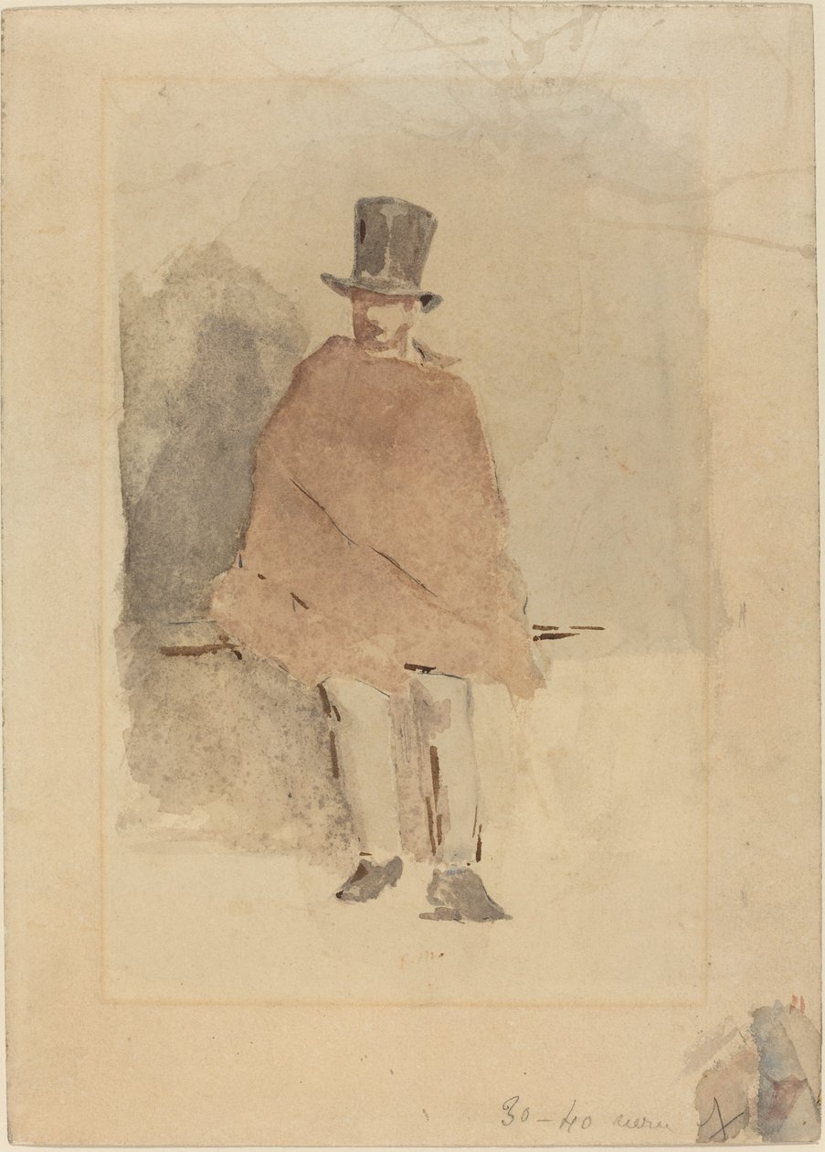 Uzun Şapkalı Adam, 18581859. by Édouard Manet