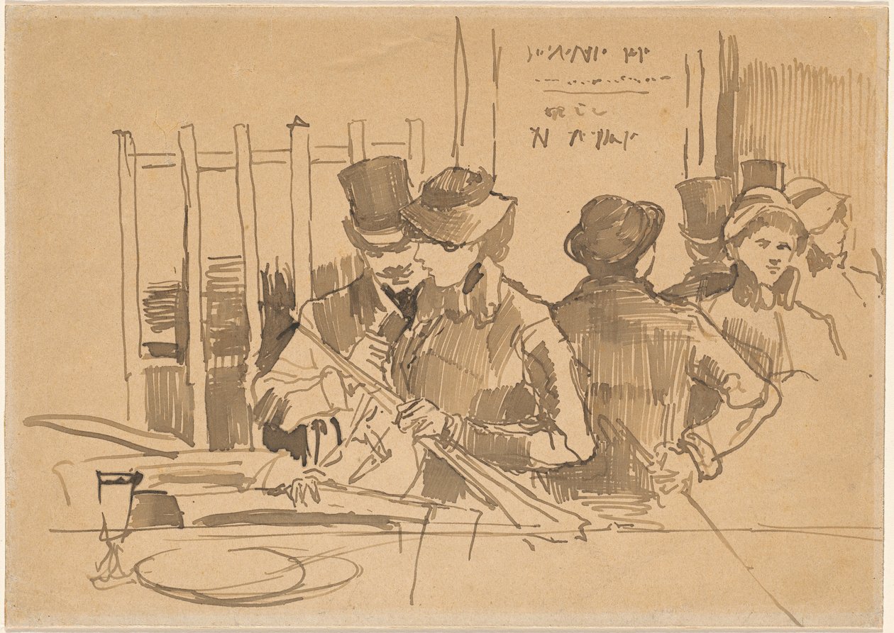 Demiryolu Restoranı, c. 1879. by Édouard Manet