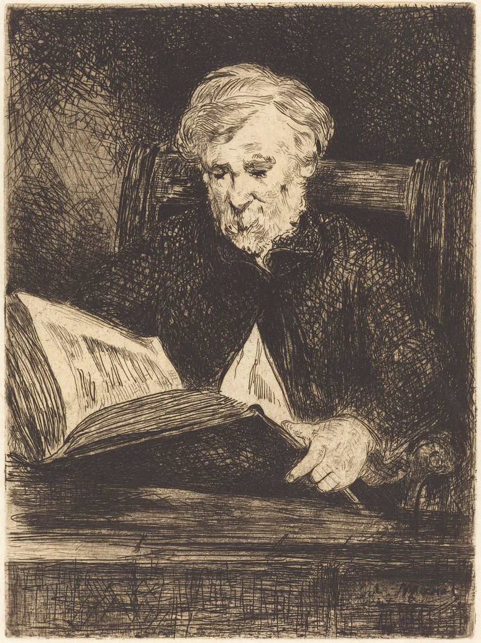 Okuyucu Le liseur, 1861. by Édouard Manet