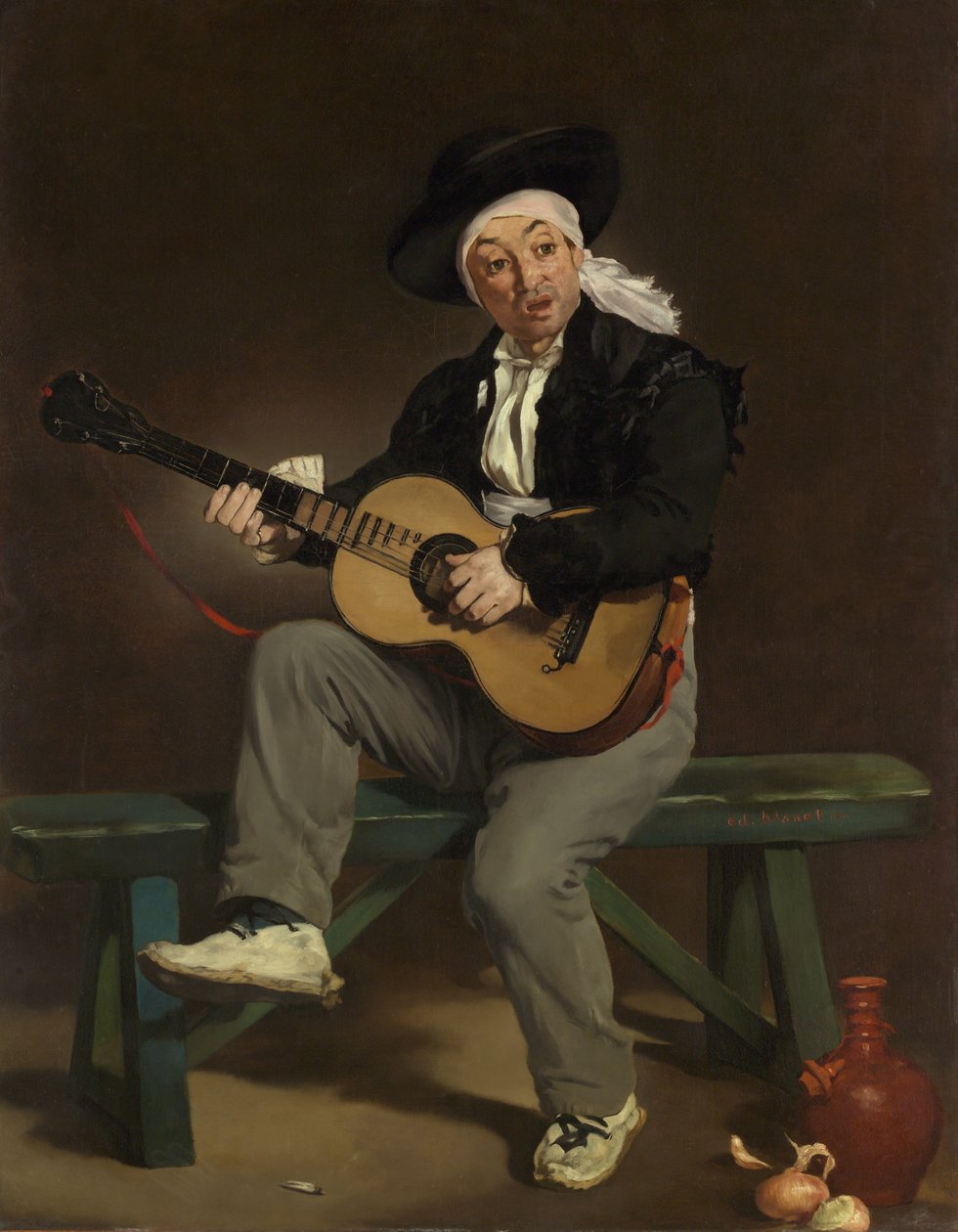 İspanyol Şarkıcı, 1860. by Édouard Manet