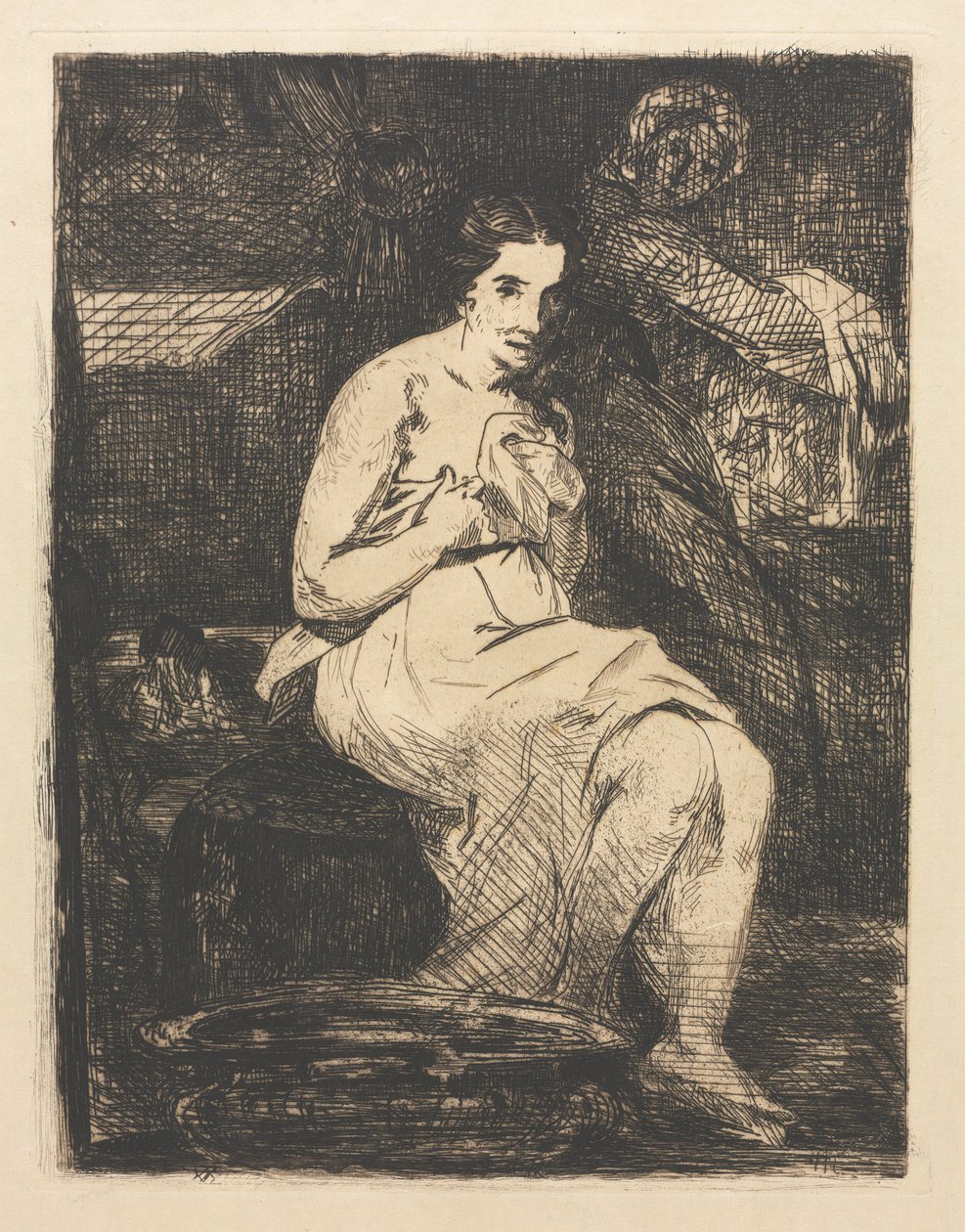 tuvalet by Édouard Manet
