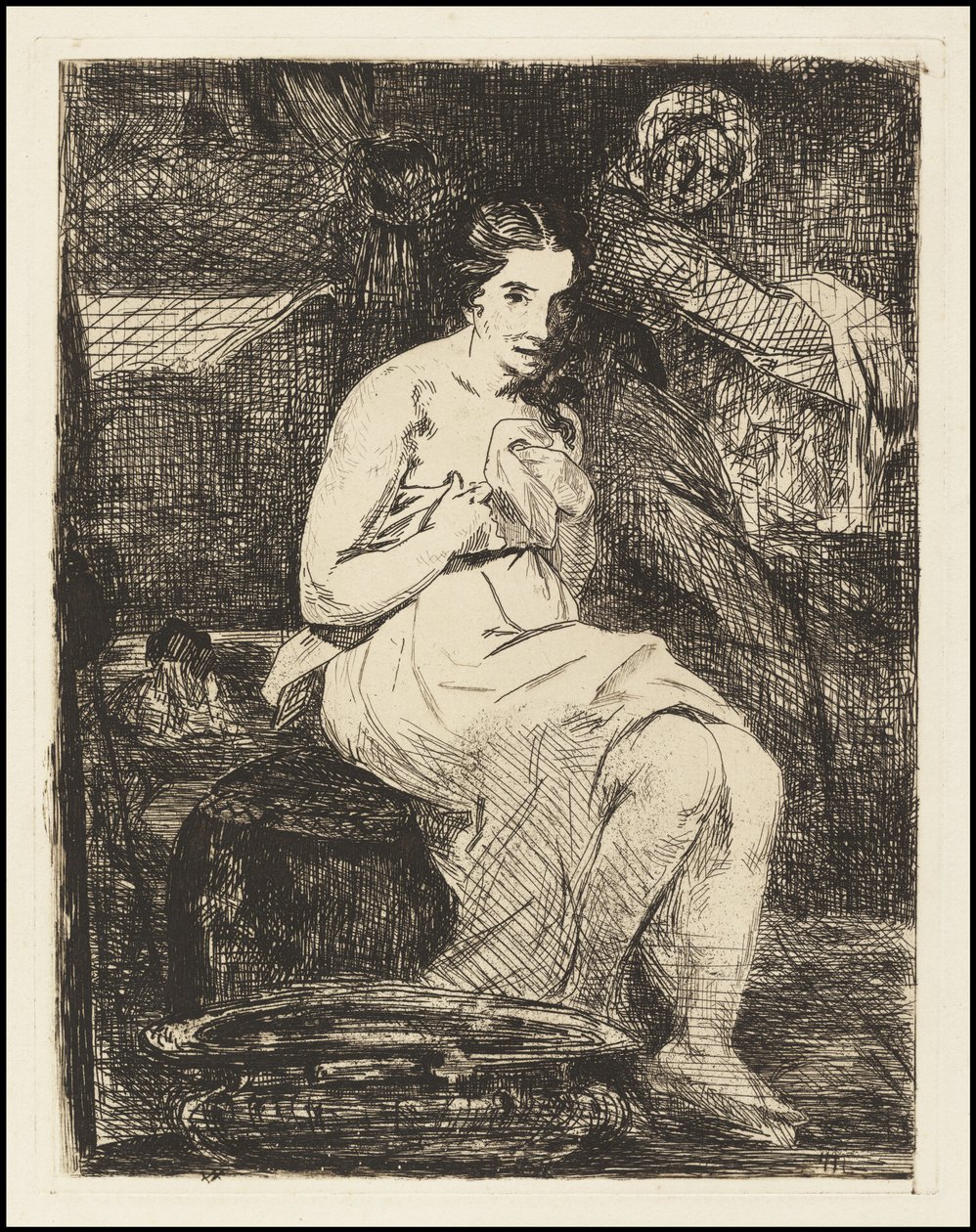 Tuvalet, 1862 by Édouard Manet