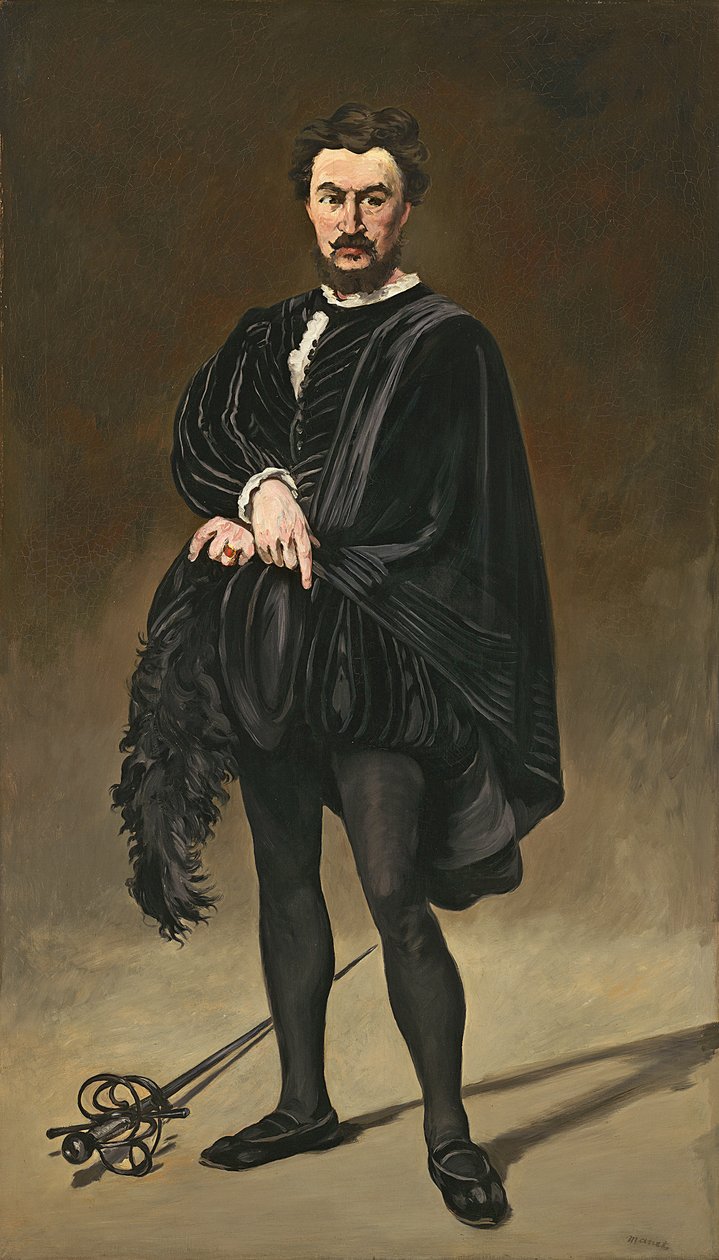 Tragedyacı Aktör (Rouviere, Hamlet rolünde) by Édouard Manet