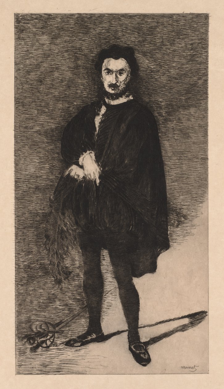 Trajik Aktör, 1866. by Édouard Manet