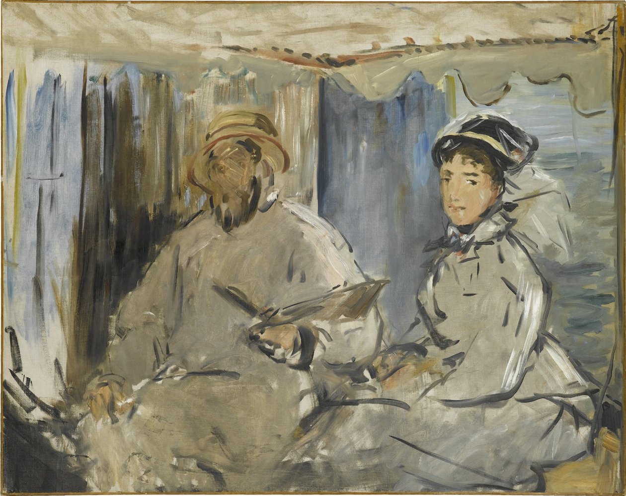Atölyesinde ressam Monet, 1874 by Édouard Manet