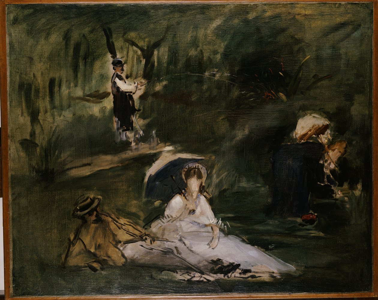 Ağaçların altında by Édouard Manet