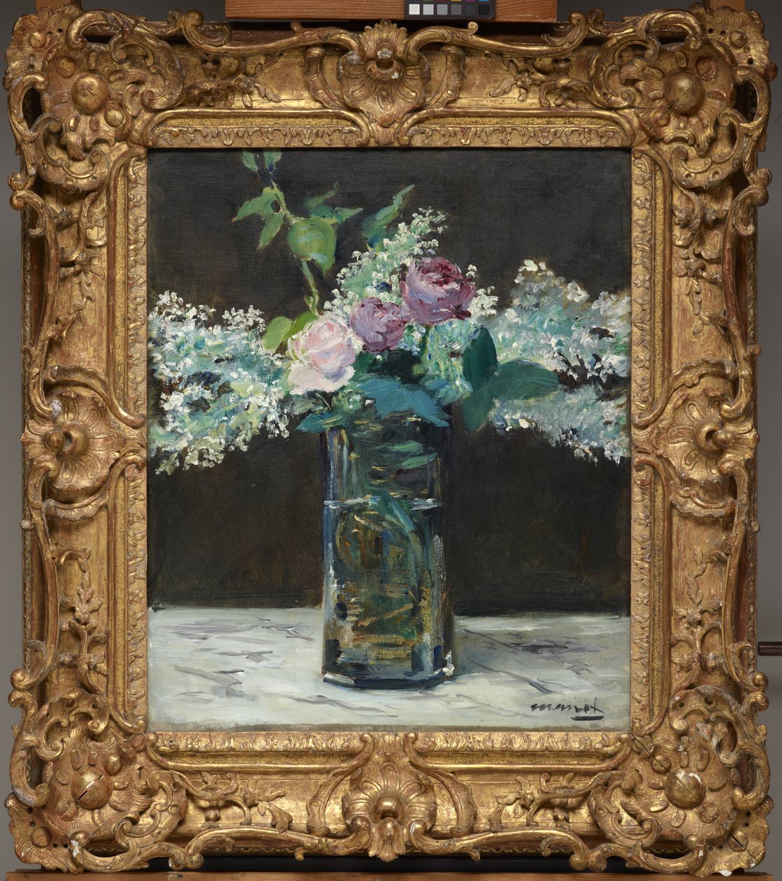 Beyaz Leylak ve Güllerden Vazo by Édouard Manet