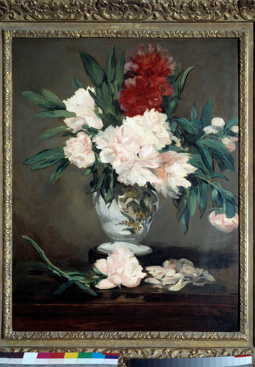 Pasta duşunda şakayık vazosu Boyama Edouard Manet (1832-1883) 1864 Dim. 0,93x0,70 m. Orsay Müzesi by Édouard Manet