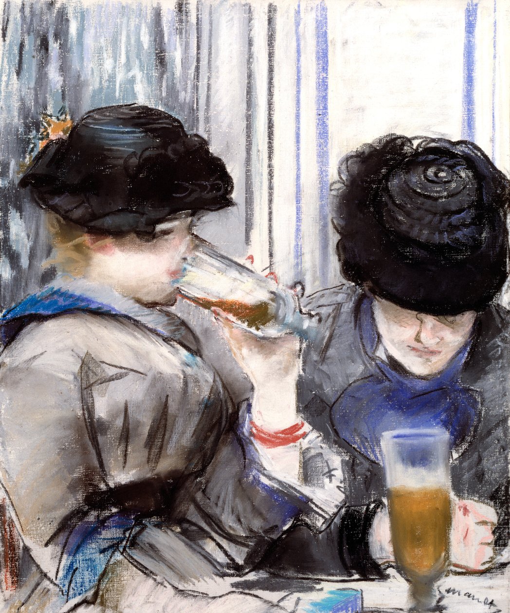 bira içen kadınlar by Édouard Manet