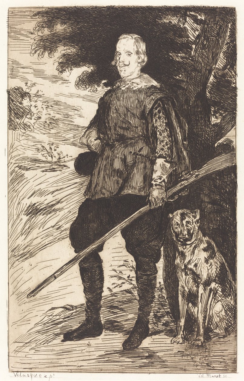 IV. Philip (IV. Philip) by Edouard Manet after Diego Velázquez
