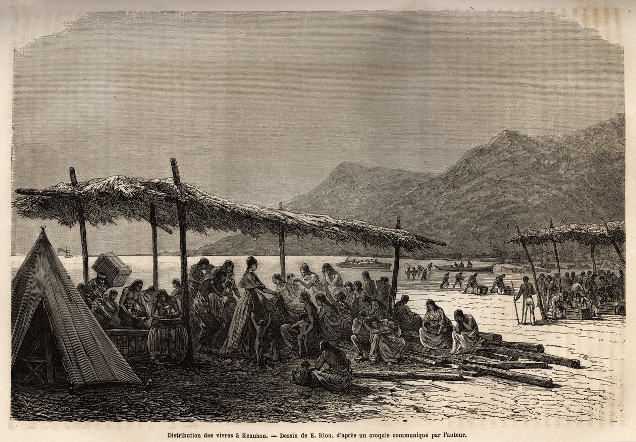 1868 depremi ve volkanik patlamadan sonra Keauhou