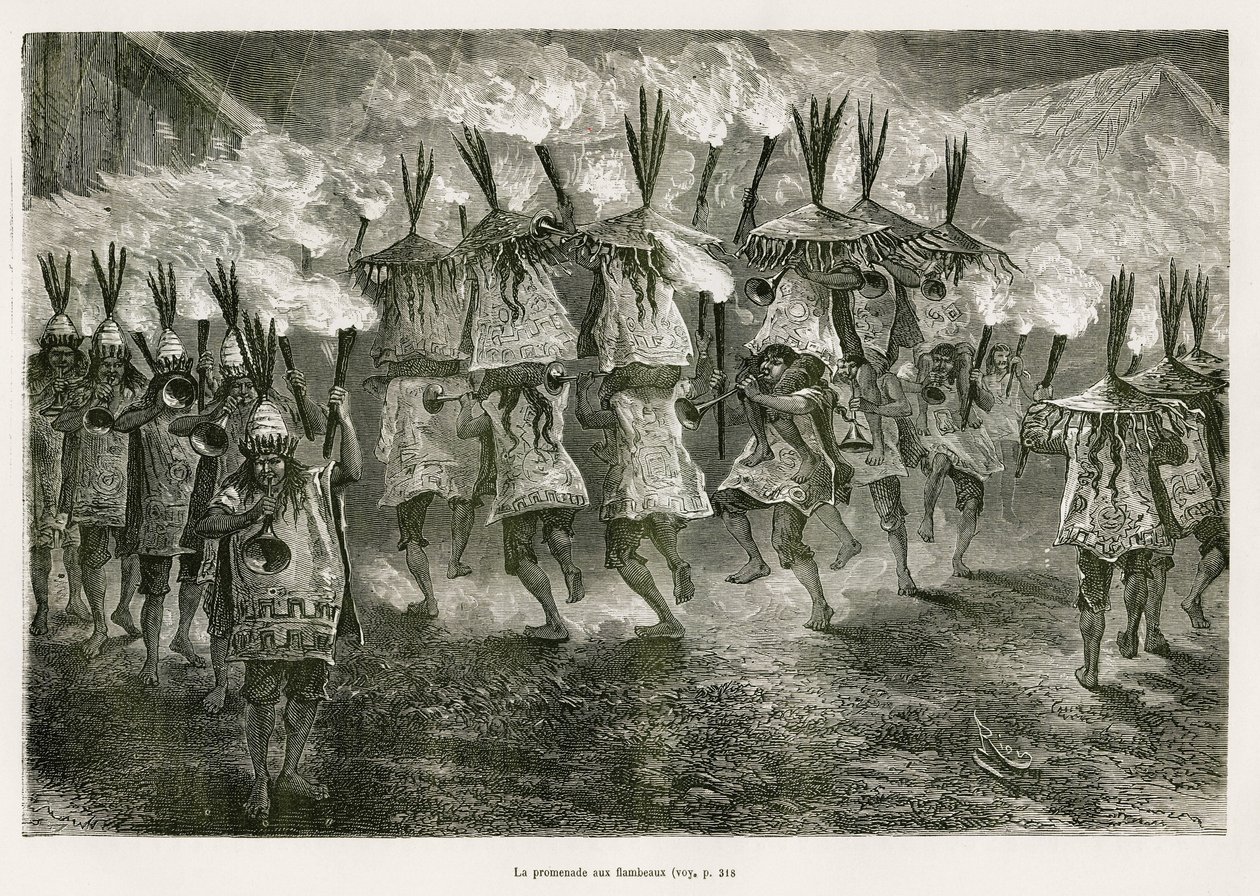 Meşale ışığı, E.Riou tarafından, 1873