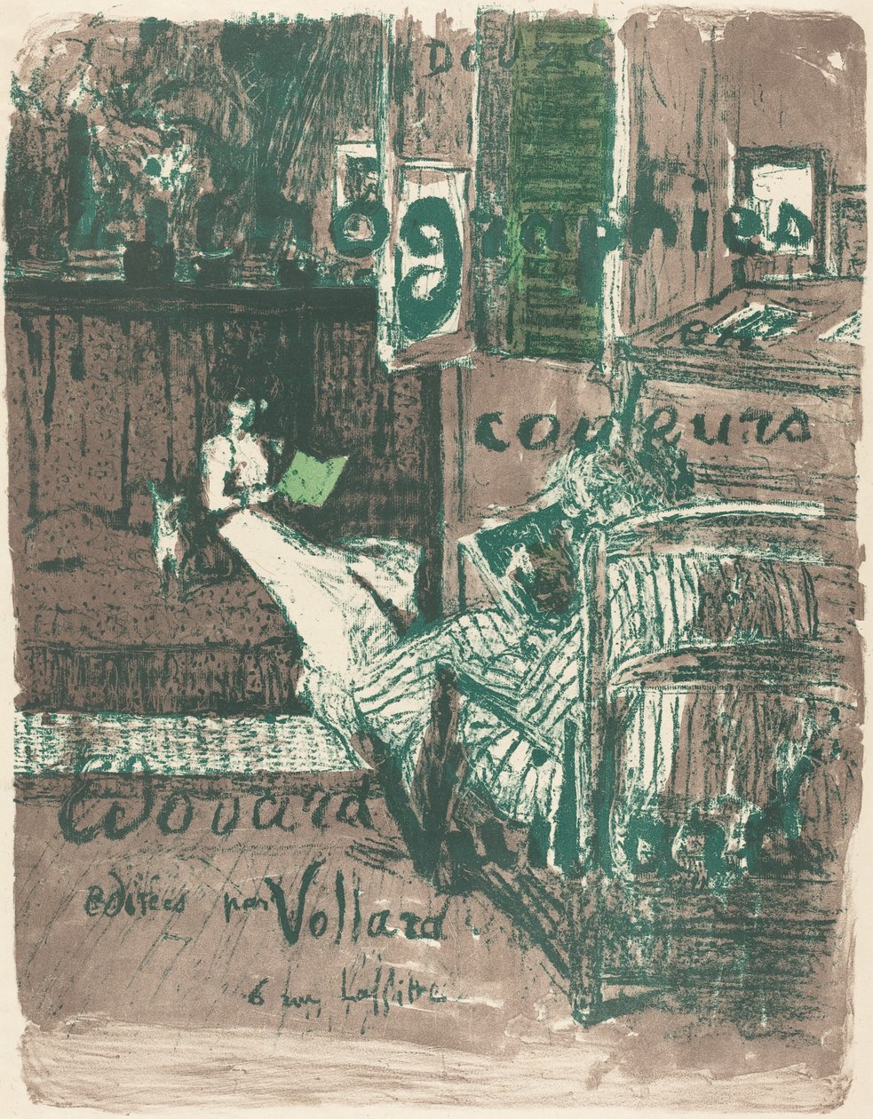 "Manzaralar ve iç mekanlar" albümünün kapağı by Edouard Vuillard