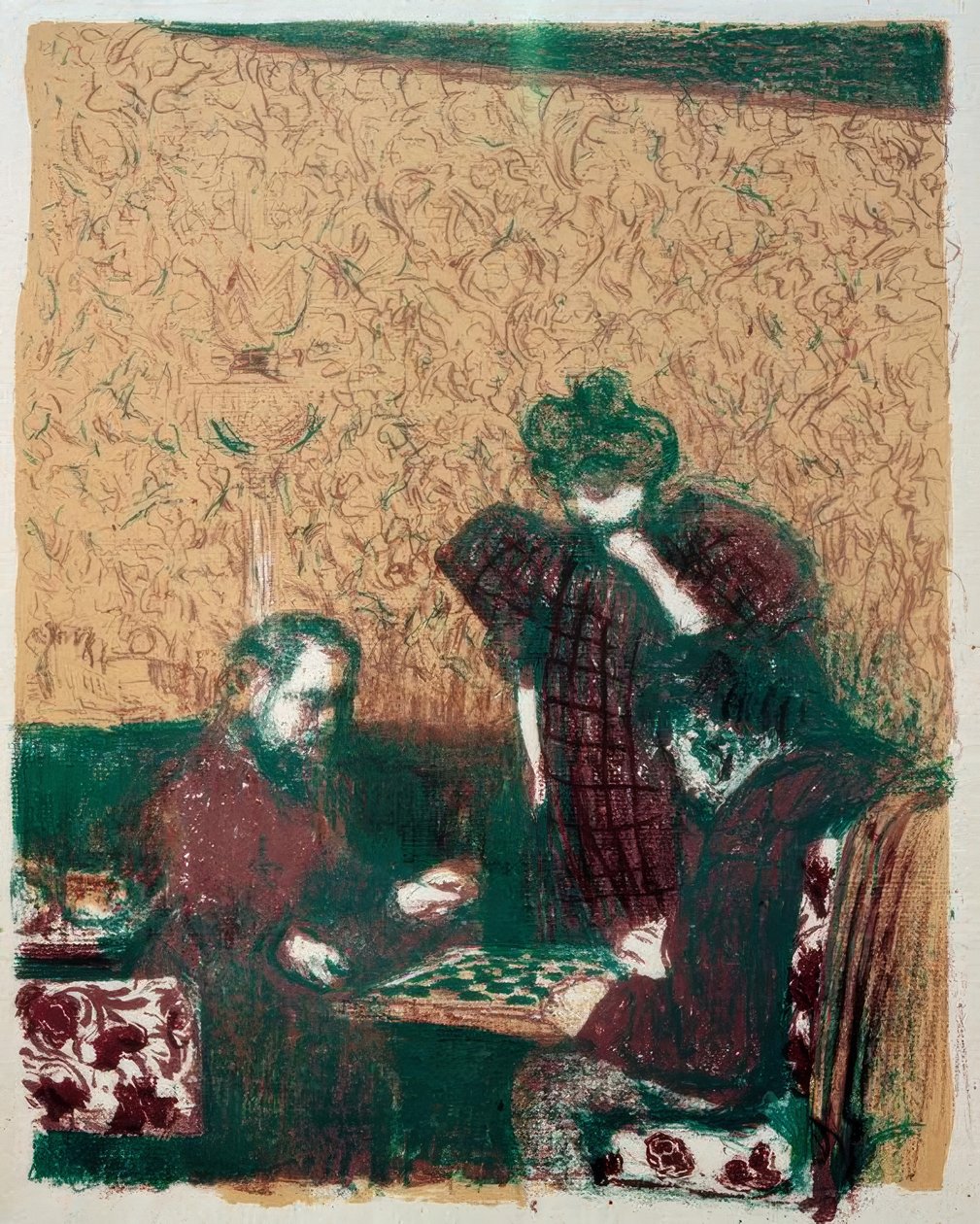 dama oyunu by Edouard Vuillard