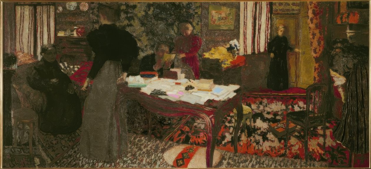 Altı karakterli Grand Interieur by Edouard Vuillard