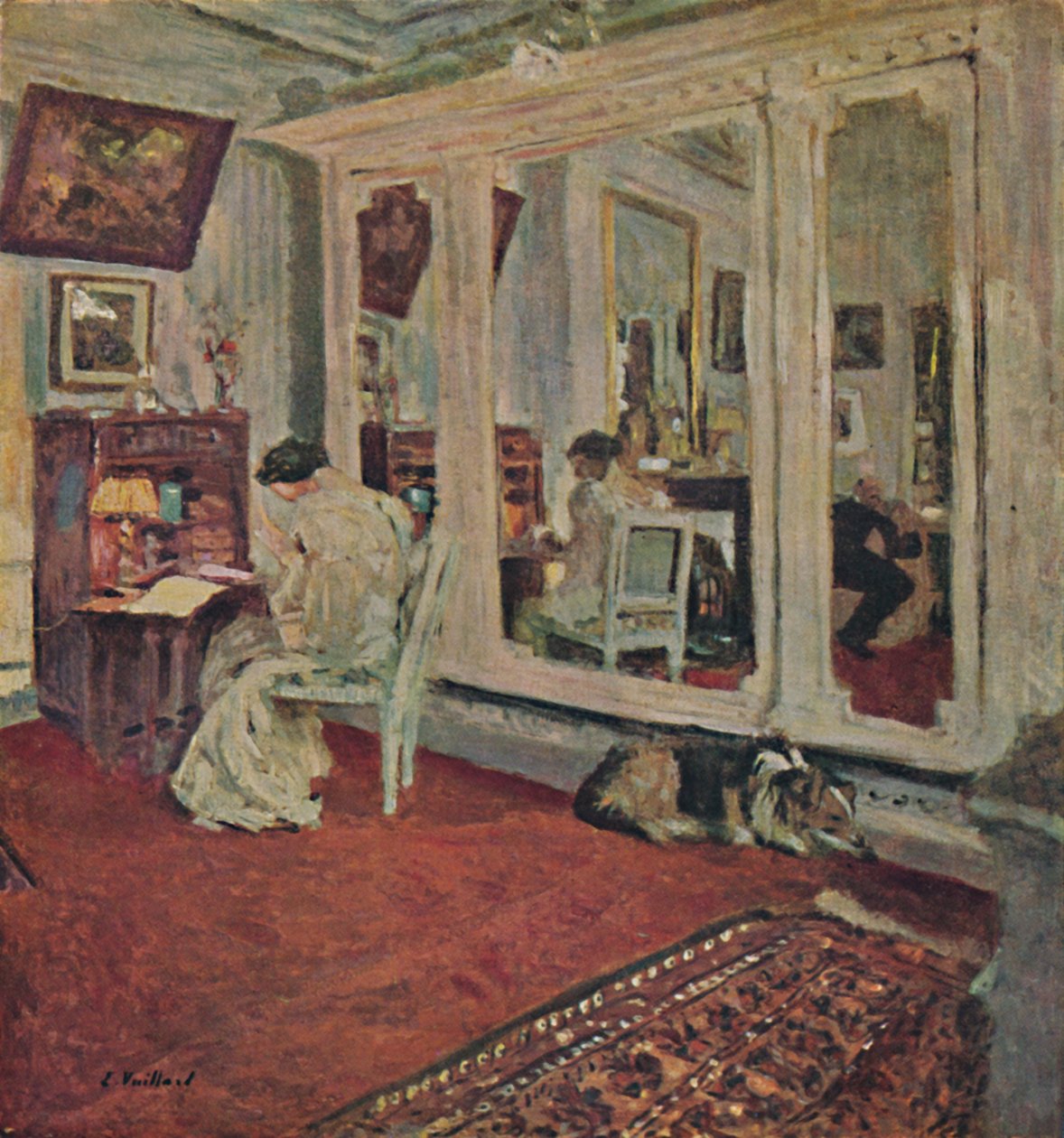 Bayan Hessel, Rue Rivoli Yaklaşık 1902, c1902, 1946 by Edouard Vuillard