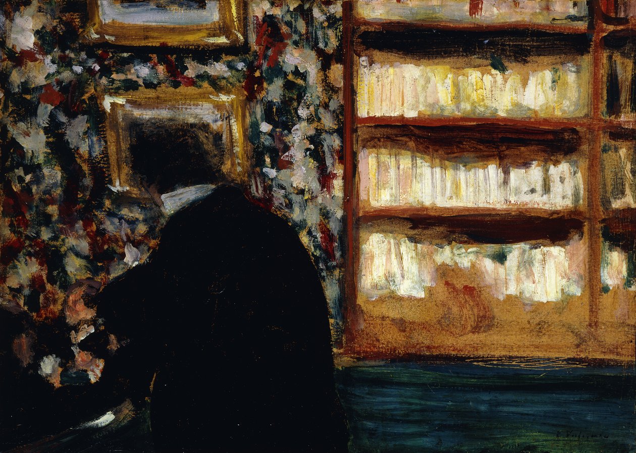 Mösyö Natanson Kütüphanede by Edouard Vuillard