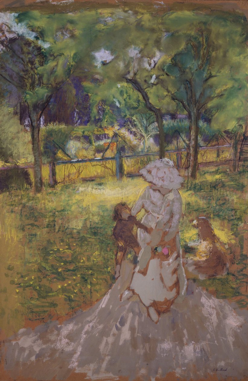 Bahçedeki Anne ve Çocuk by Edouard Vuillard