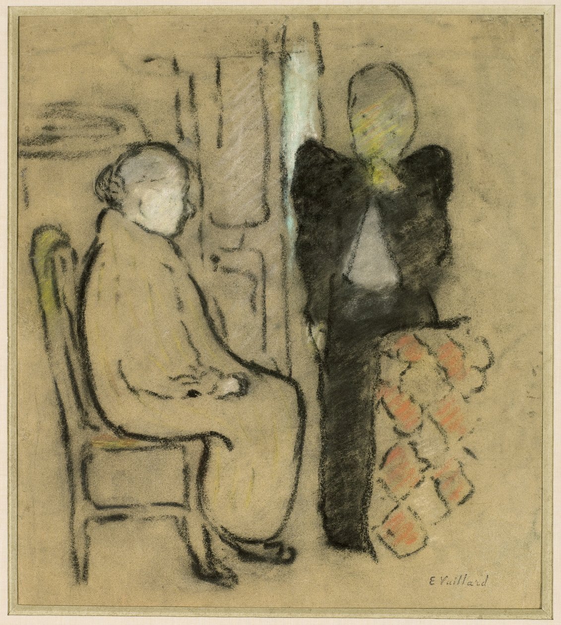 Anne ve Kızı, c.1892 by Edouard Vuillard