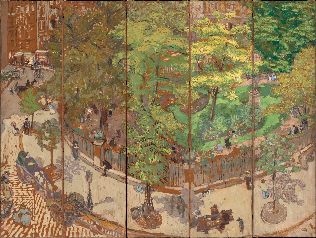 Yer Vintimille, 1911 (beş panelli ekran, kanvas üzerine serilmiş kağıt üzerinde distemper) by Edouard Vuillard