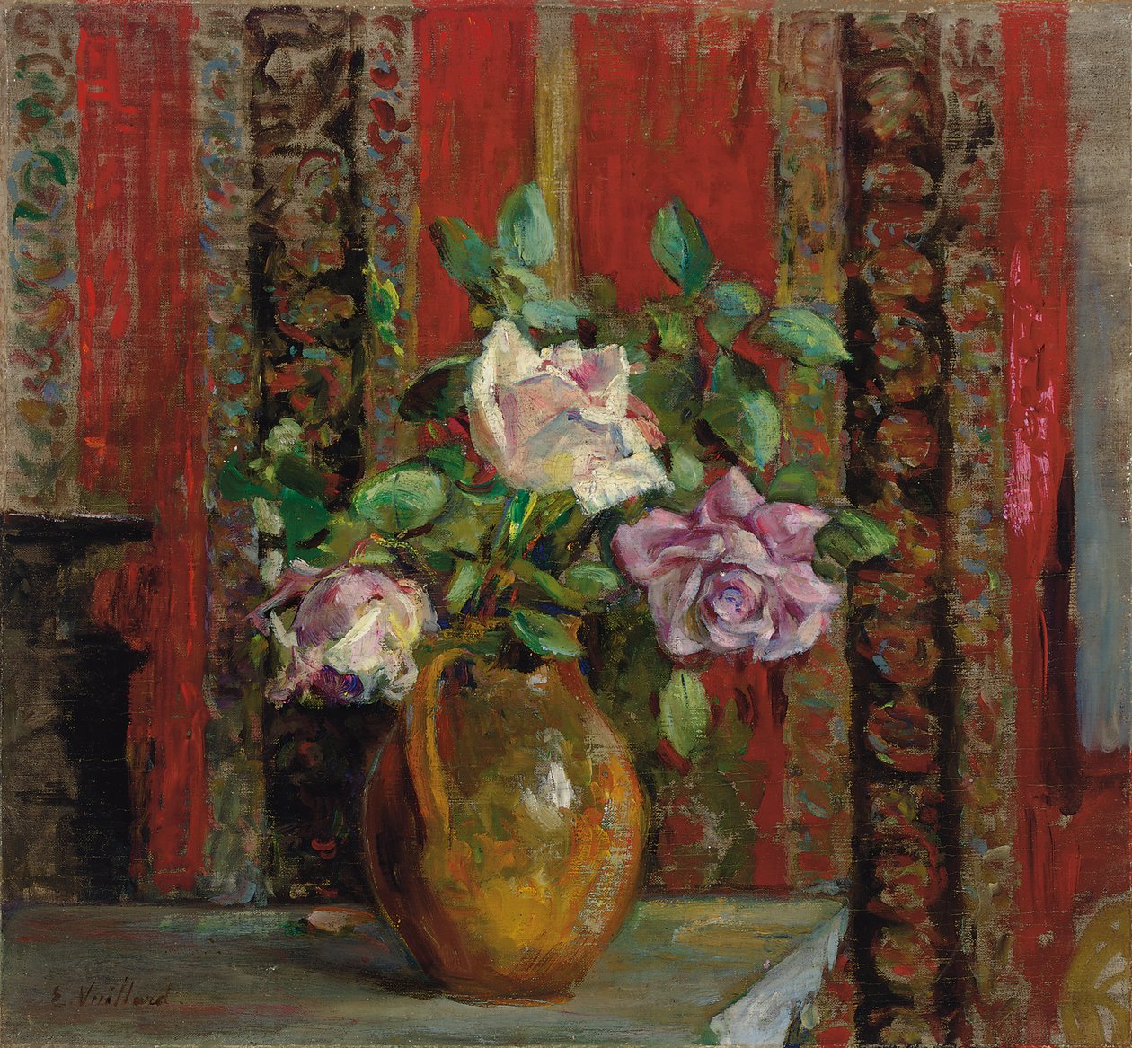 Sürahideki Güller; Sürahideki Güller, c.1905 by Edouard Vuillard