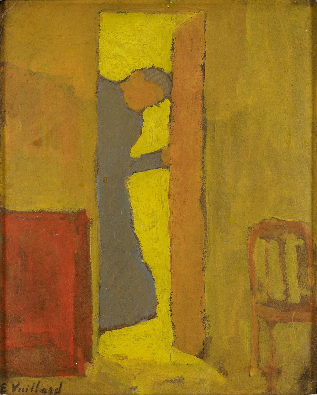 Kapıyı Açan Sanatçının Annesi by Edouard Vuillard