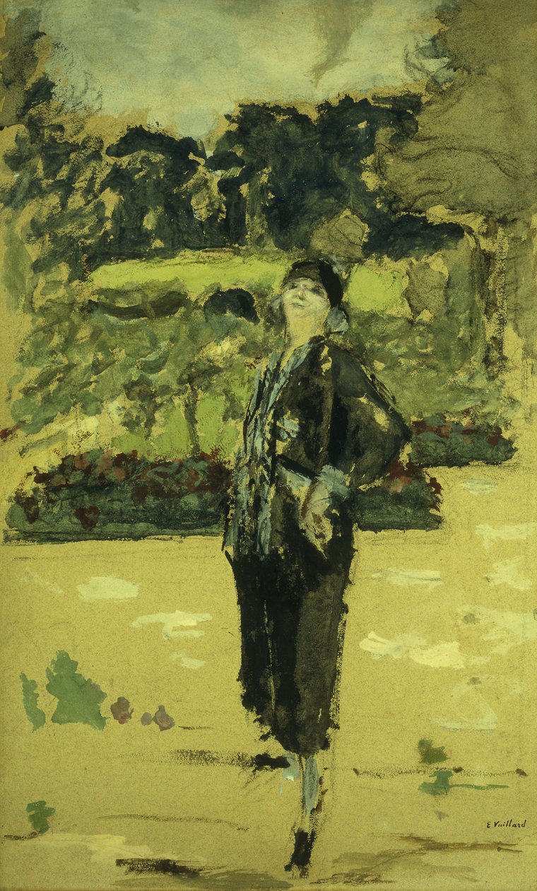 Siyah Elbise; La Robe Noire, 1920 by Edouard Vuillard